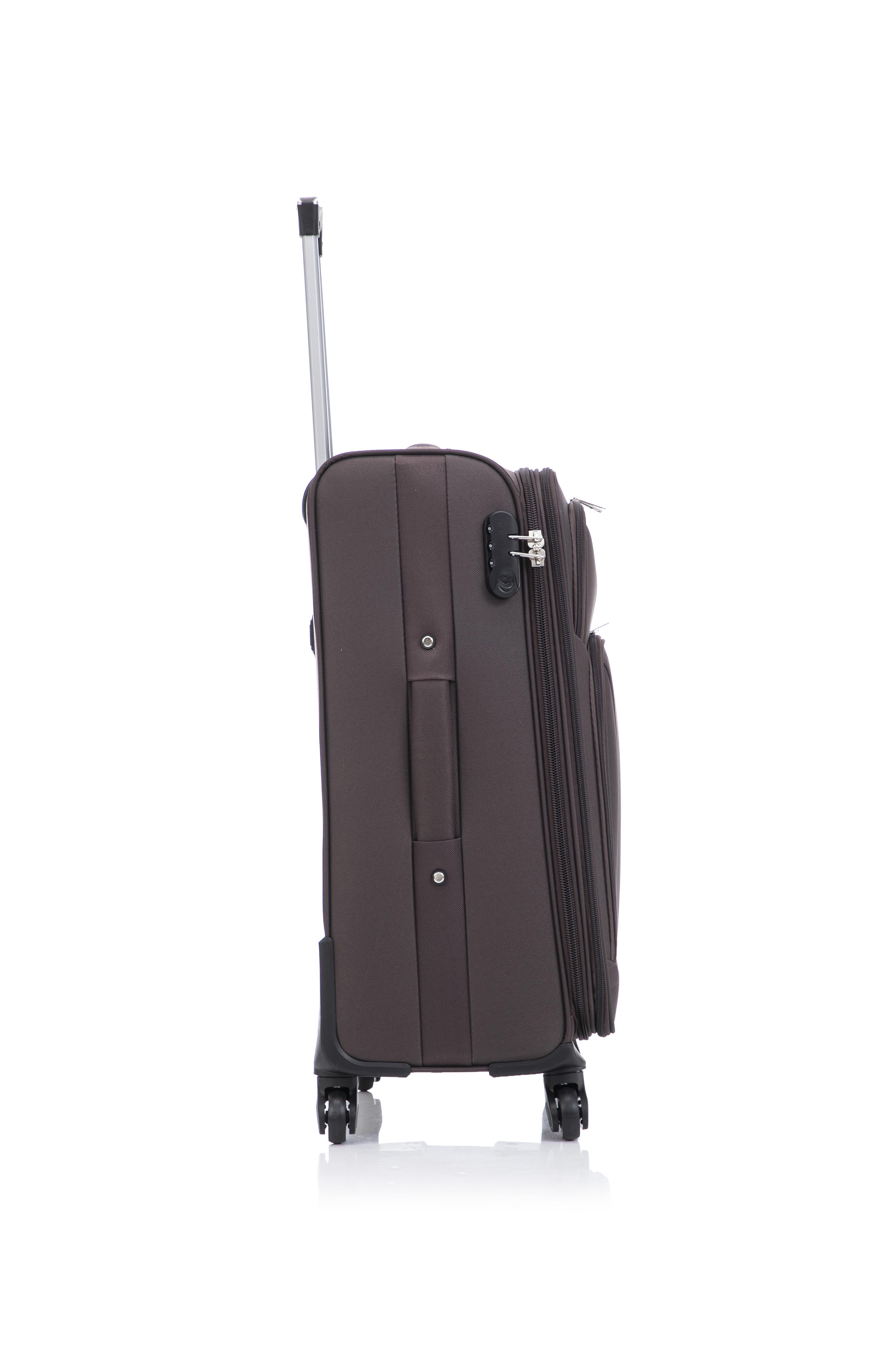 Чемодан Bonro Tourist 4 колеса невеликий Коричневий (2181) - фото 5