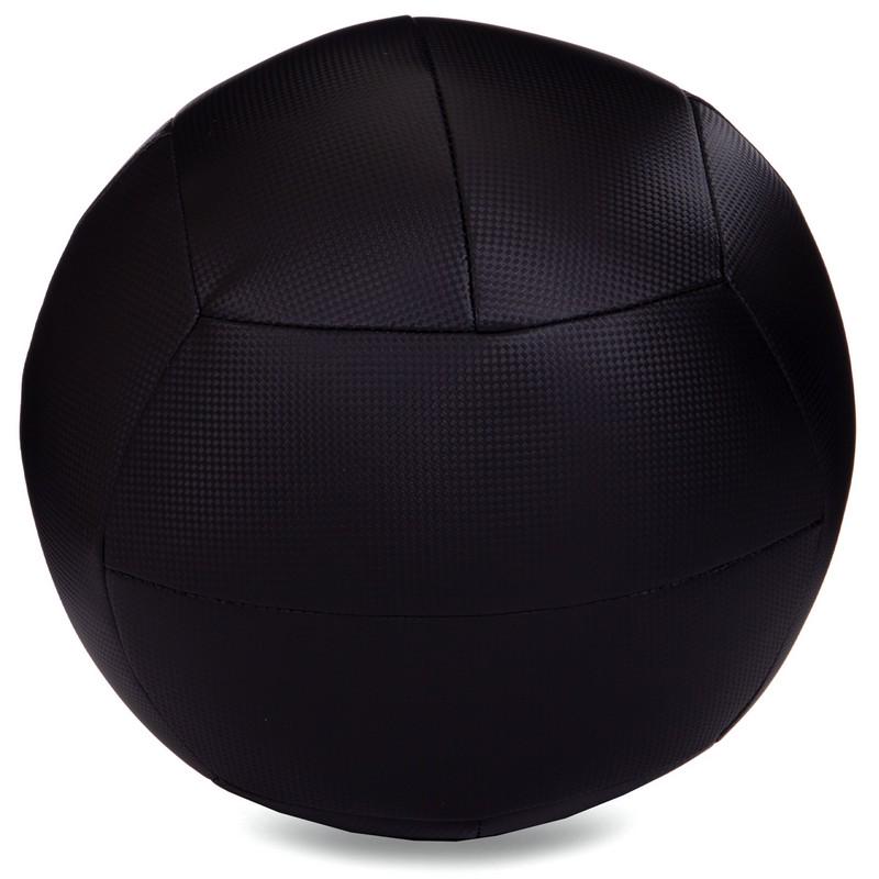 Мяч набивной для кросфита волбол Zelart WALL BALL FI-5168-10 10 кг Черный/Синий (DR003542) - фото 2