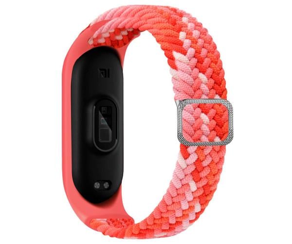 Ремешок для Xiaomi Mi Band 3/4/5/6/7 Elastic adjustment Red