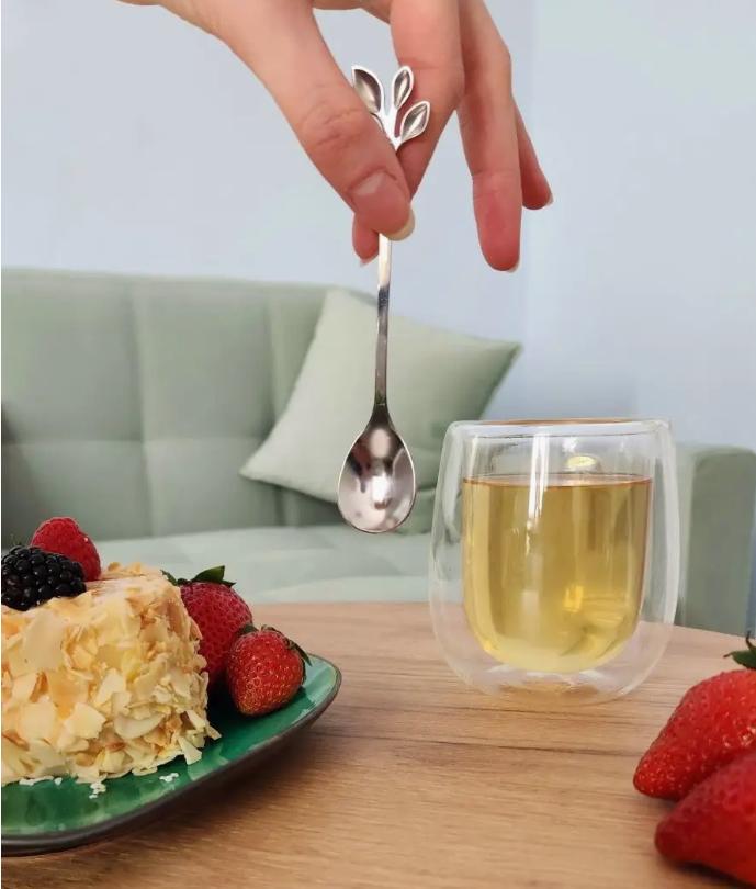 Набор чайных ложек с ручкой в виде веточки 6 шт. Серебристый (2464734078) - фото 2 Набор чайных ложек с ручкой в виде веточки 6 шт. Серебристый (2464734078) - фото 2