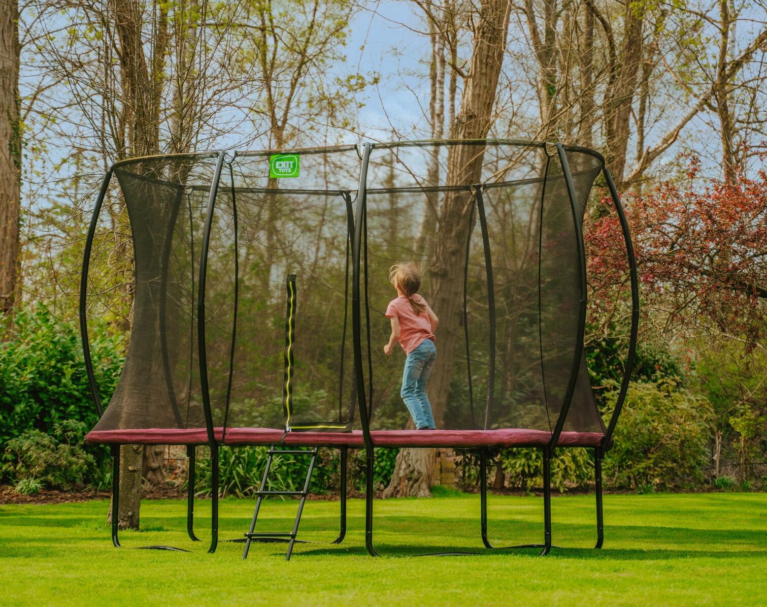 Батут Exit Toys Silhouette с защитной сеткой прямоугольный 244x366 см Розовый (1068773078) - фото 11 Батут Exit Toys Silhouette с защитной сеткой прямоугольный 244x366 см Розовый (1068773078) - фото 11