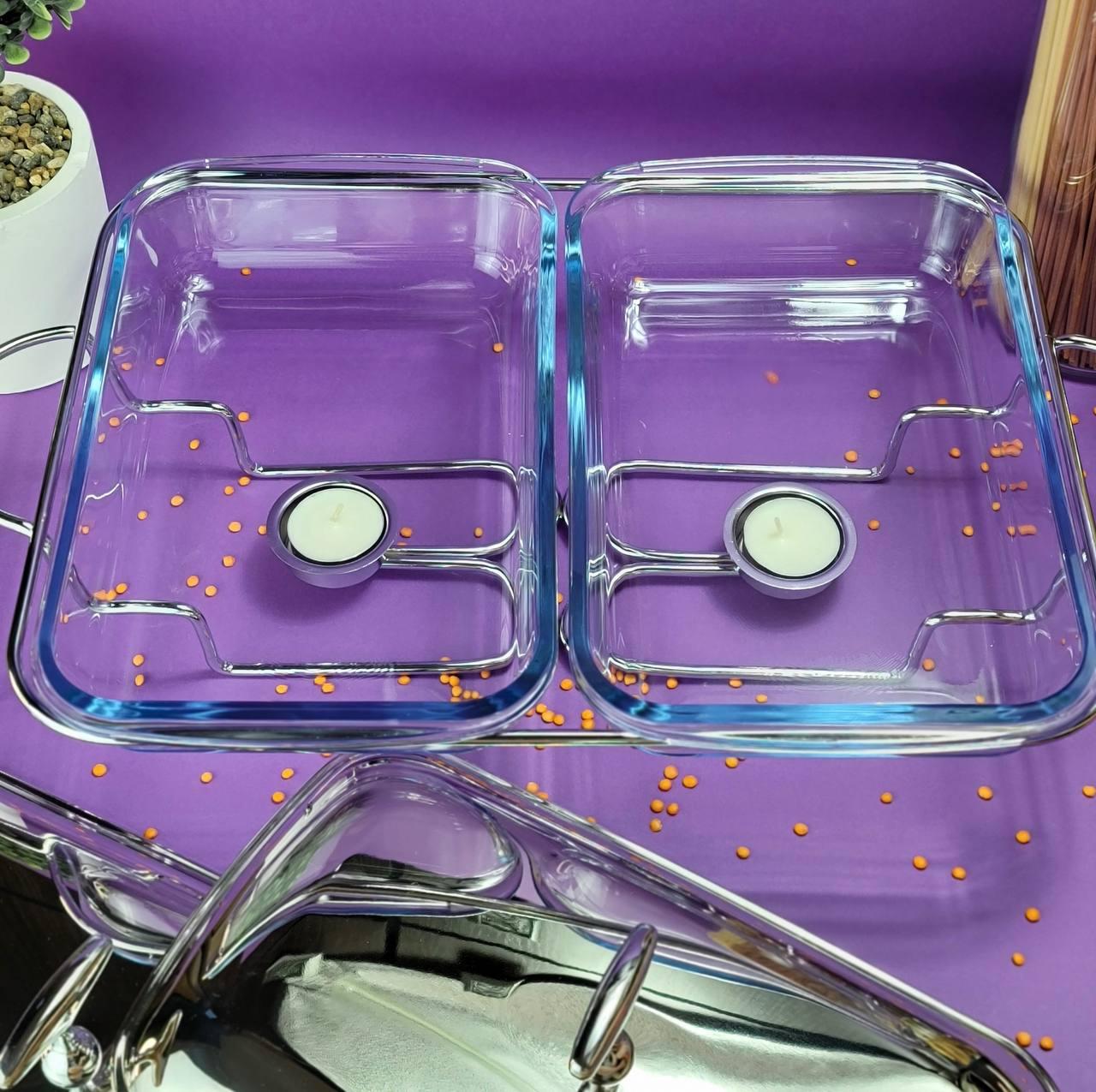 Марміт настільний Edenberg зі скляною ємністю з підігрівом на підставці 3,6 л (EB-1444) 2x1,8 л - фото 6 Марміт настільний Edenberg зі скляною ємністю з підігрівом на підставці 3,6 л (EB-1444) 2x1,8 л - фото 6