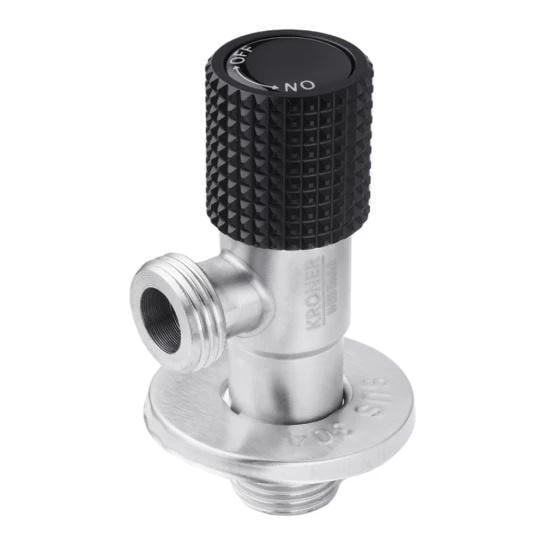 Кран приладовий Kroner KRP Edelstahl Klassisch CHS201 ЗЗ нержавіюча сталь 1/2х1/2" (CV031408)