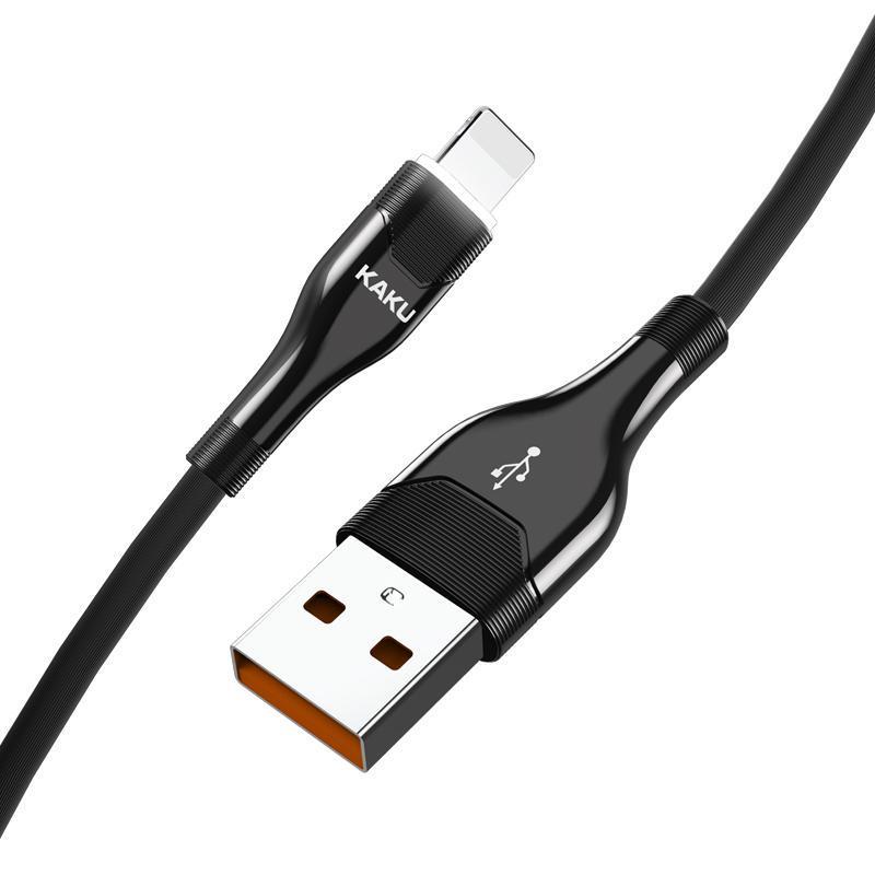 Кабель Kaku KSC-223 USB to Lightning с подсветкой 1,2 м Black (2053057650) - фото 3