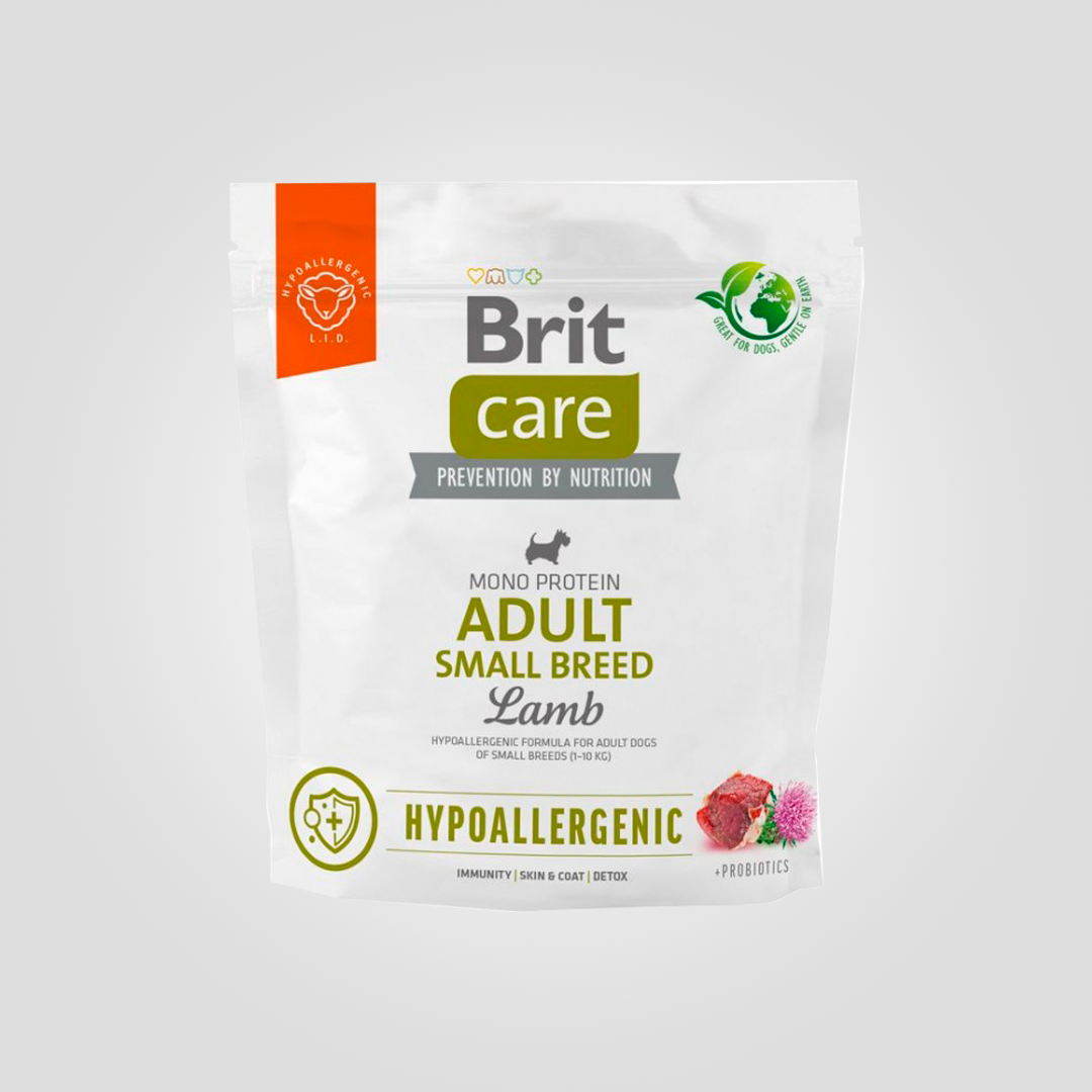 Корм гипоаллергенный для собак малых пород Brit Care Hypoallergenic Small Breed с ягненком 1 кг (20504537) Корм гипоаллергенный для собак малых пород Brit Care Hypoallergenic Small Breed с ягненком 1 кг (20504537)