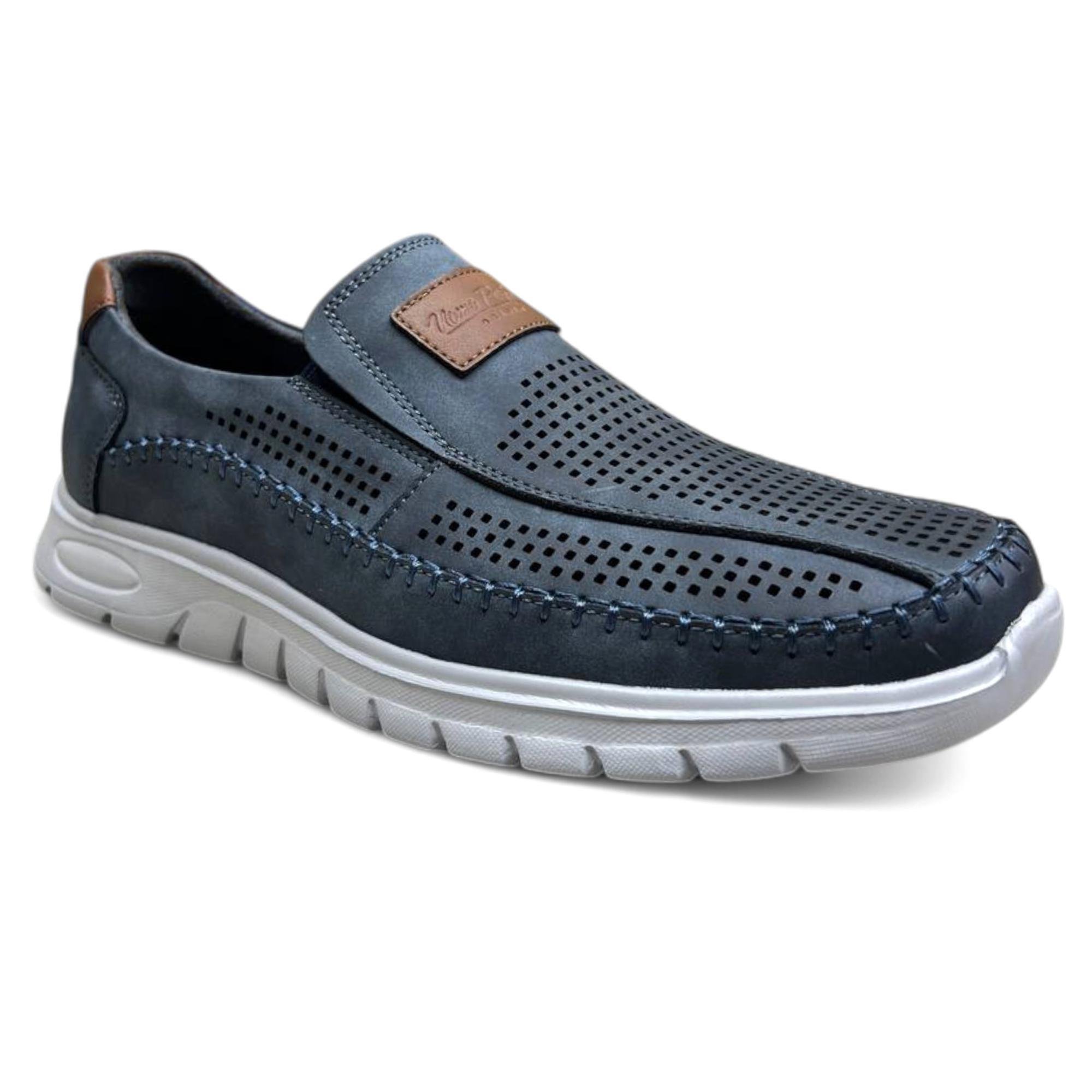 Слипоны мужские весенние Wollen р. 45 Синий (89247-45)