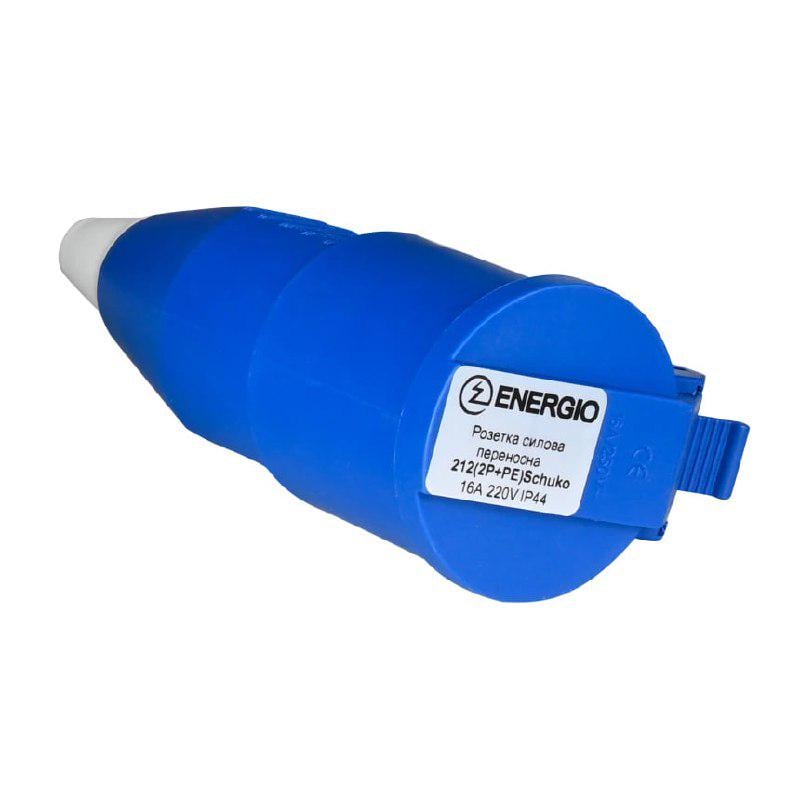 Гніздо переносне Lumano ГП 16А 2Р/РЕ 212 220V IP44 (02318)