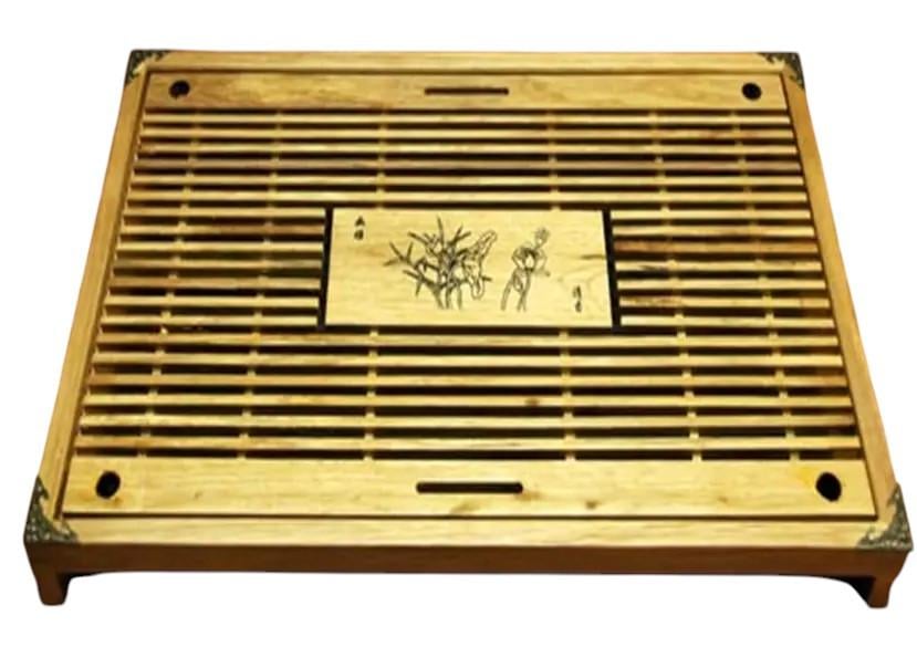 Таця-чабань для чайної церемонії Цяйї дерев'яна прямокутна 51х34х8 см (OS-T0524) Таця-чабань для чайної церемонії Цяйї дерев'яна прямокутна 51х34х8 см (OS-T0524)