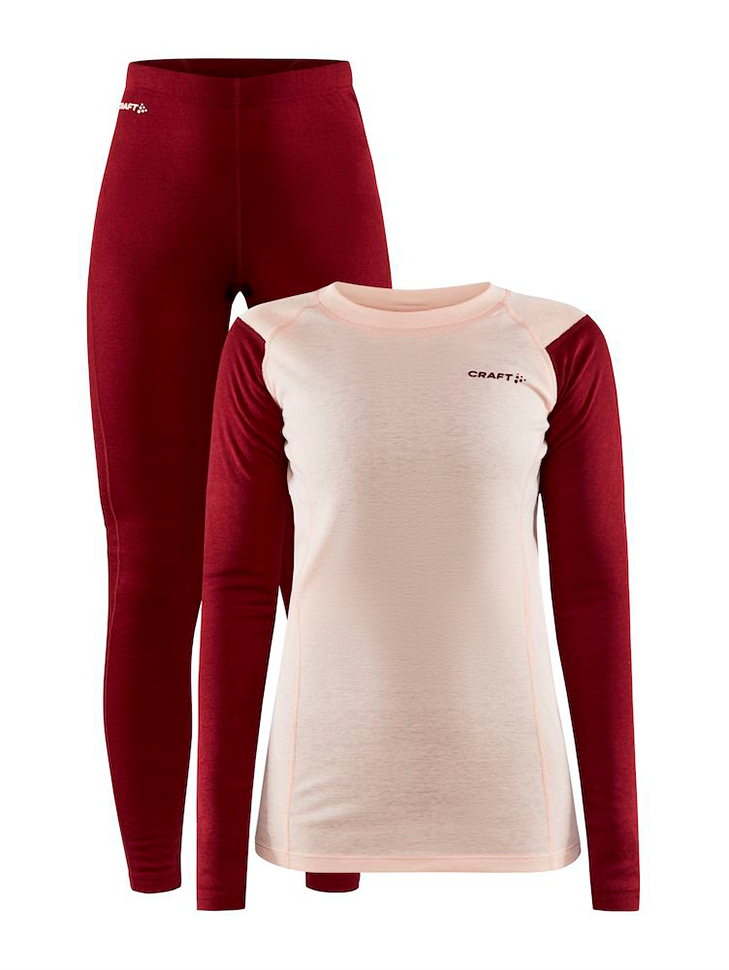 Жіночий комплект термобілизни CRAFT Core Warm Baselayer Set 1909708-488718 XS Rhubarb/Gum