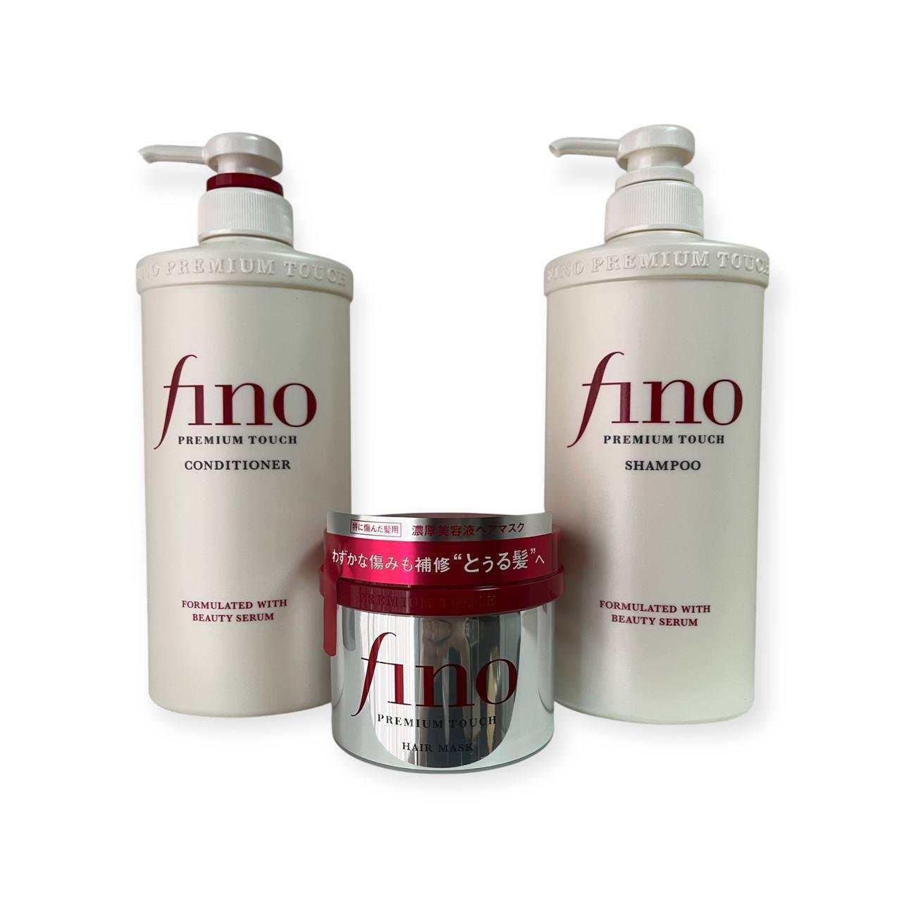 Набор для восстановления и питания волос Fino Premium Touch шампунь/кондиционер/маска