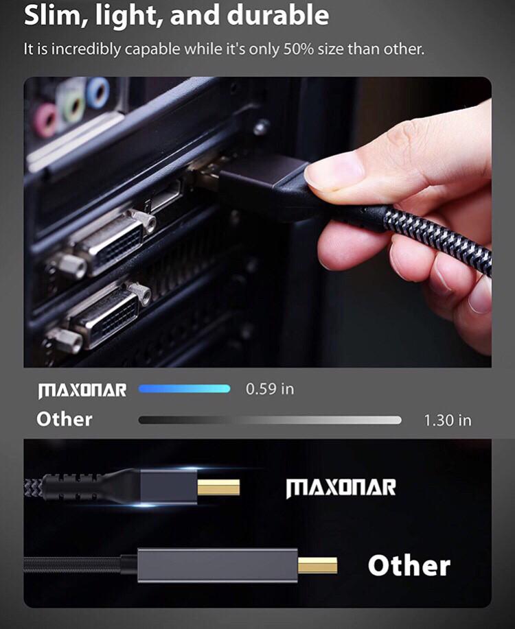 Кабель Maxonar HDMI 2.1 8K (X001B282ZJ) - фото 3