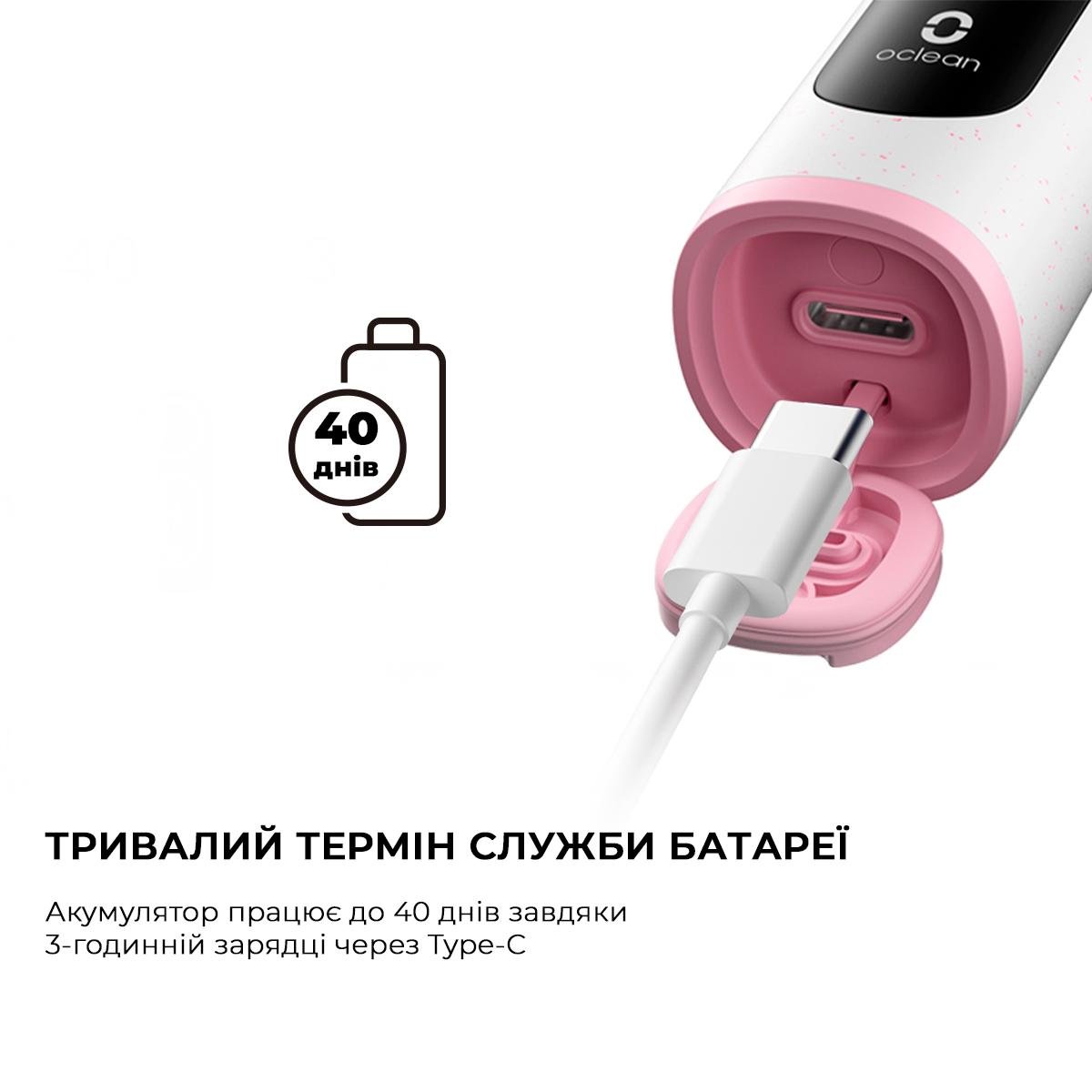 Електрична зубна щітка Oclean X Lite Grey (00-00118088) - фото 8 Електрична зубна щітка Oclean X Lite Grey (00-00118088) - фото 8