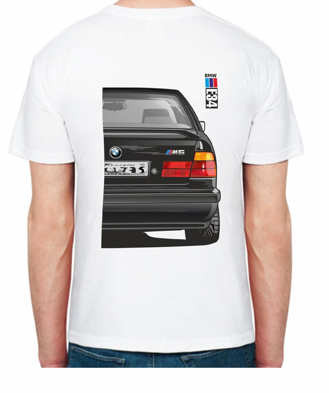 Футболка мужская Avtolife BMW E34 MotorSport FR 607534 XXL Белый (2494944298) - фото 2 Футболка мужская Avtolife BMW E34 MotorSport FR 607534 XXL Белый (2494944298) - фото 2