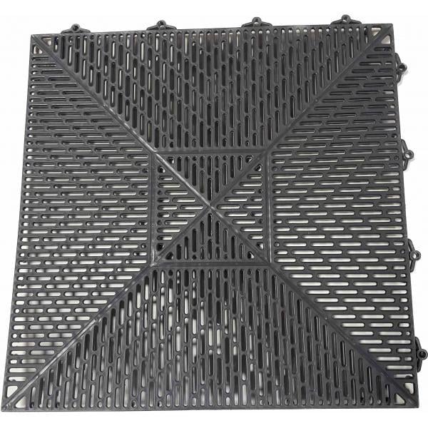 Плитка модульная для пола Сквер ПВХ 378х378х11 мм Серый (12493601)