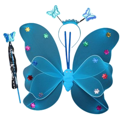 Вбрання карнавальне метелик 9080 Блакитний (4482963) Вбрання карнавальне метелик 9080 Блакитний (4482963)