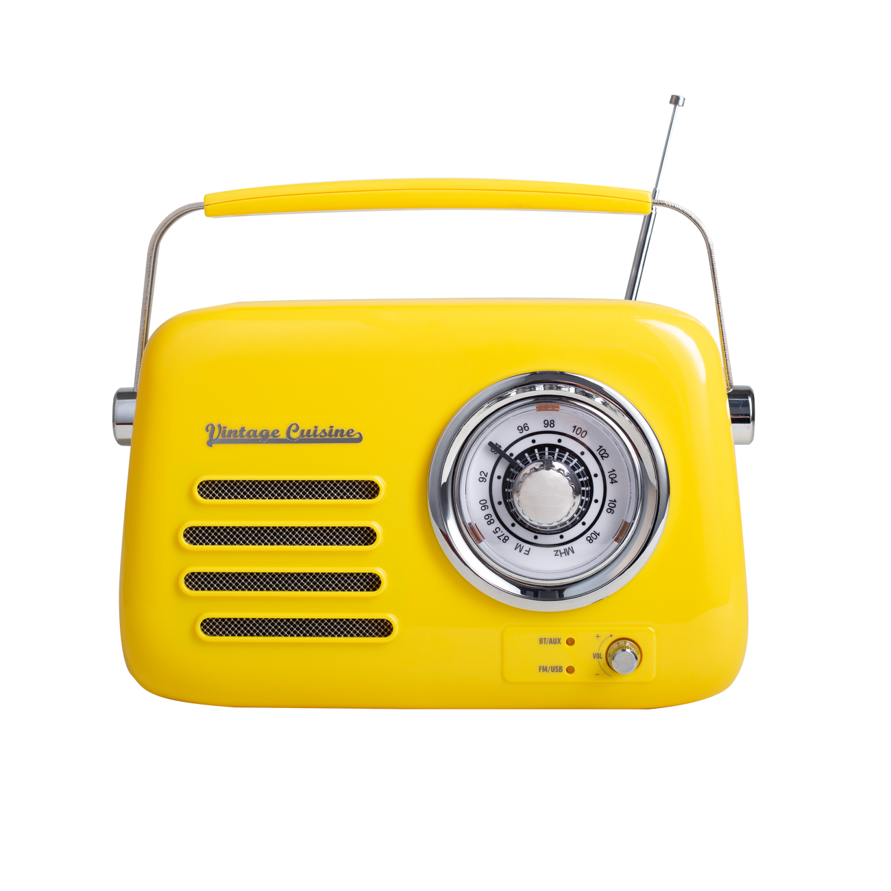 Радіо у ретро стилі Bluetooth Vintage Cuisine металева ручка Жовтий