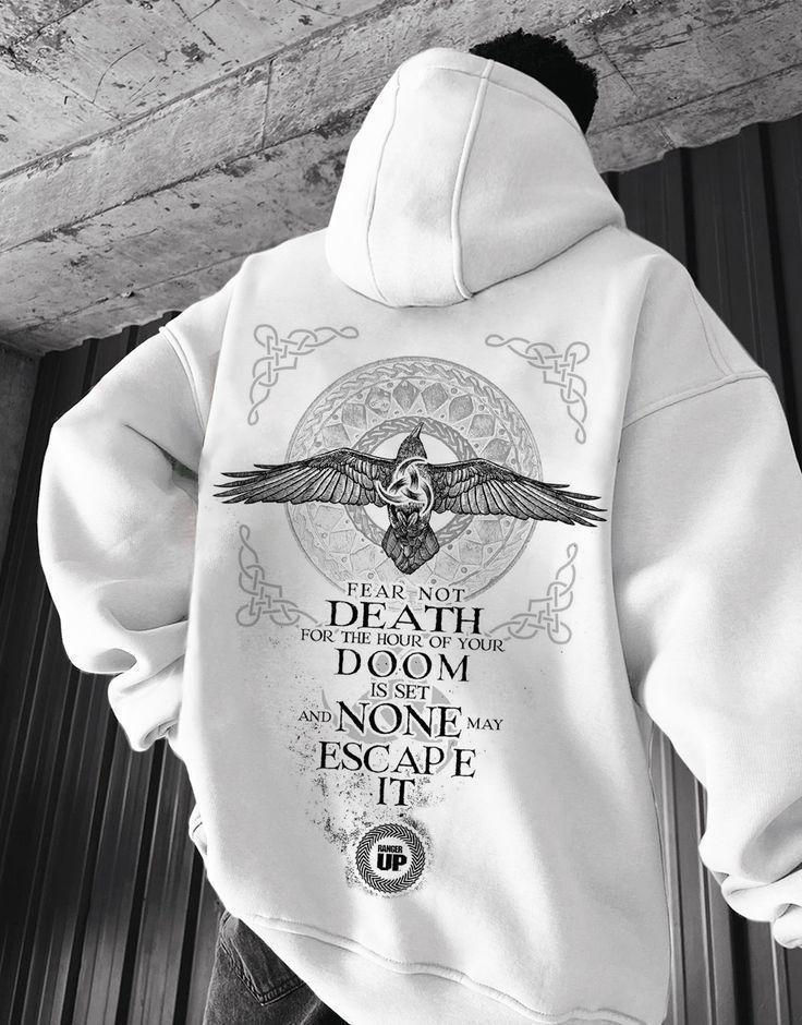 Худи мужское с принтом Pin-000-3017 XXXL Белый (2702804693)