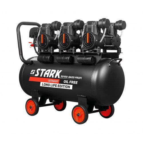Компрессор поршневой безмасляный Stark 30100-SAOD Profi 100 л (300030105)