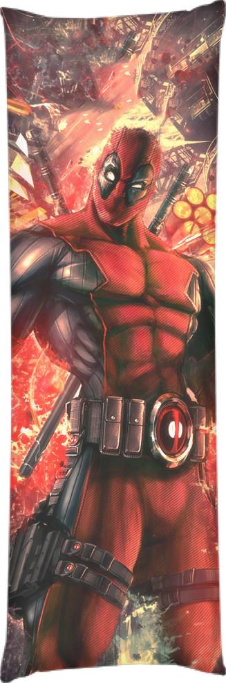 Подушка дакимакура Deadpool 5 40x100 см (14106196)