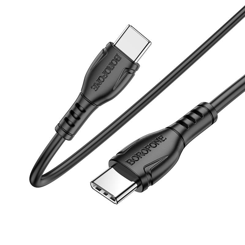 Кабель зарядный Borofone BX51 Triumph Type-C to Type-C 60W Черный (1010730-Black)