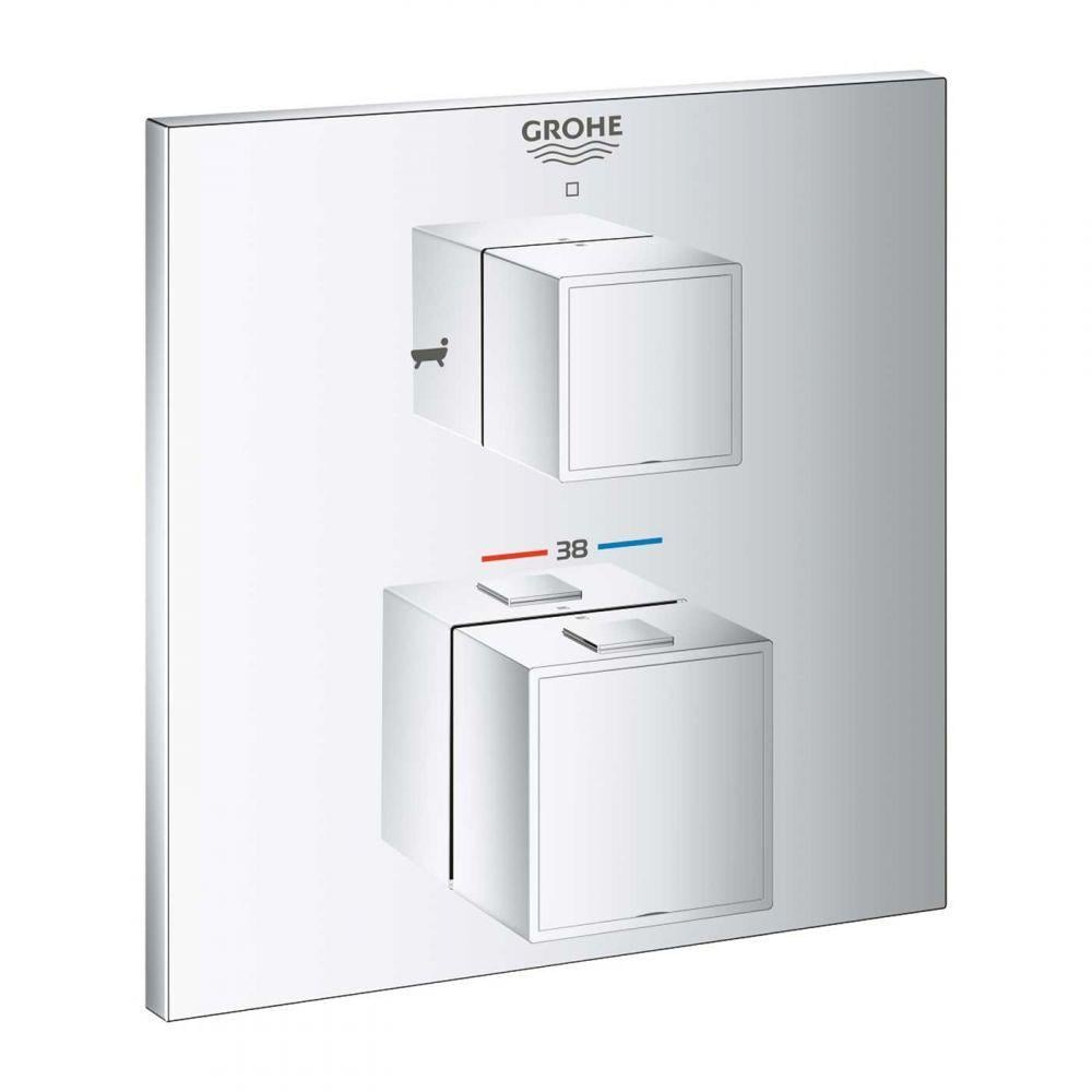 Зовнішня частина змішувача Grohe GROHTHERM CUBE 24155000 з термостатом Хром (71756)