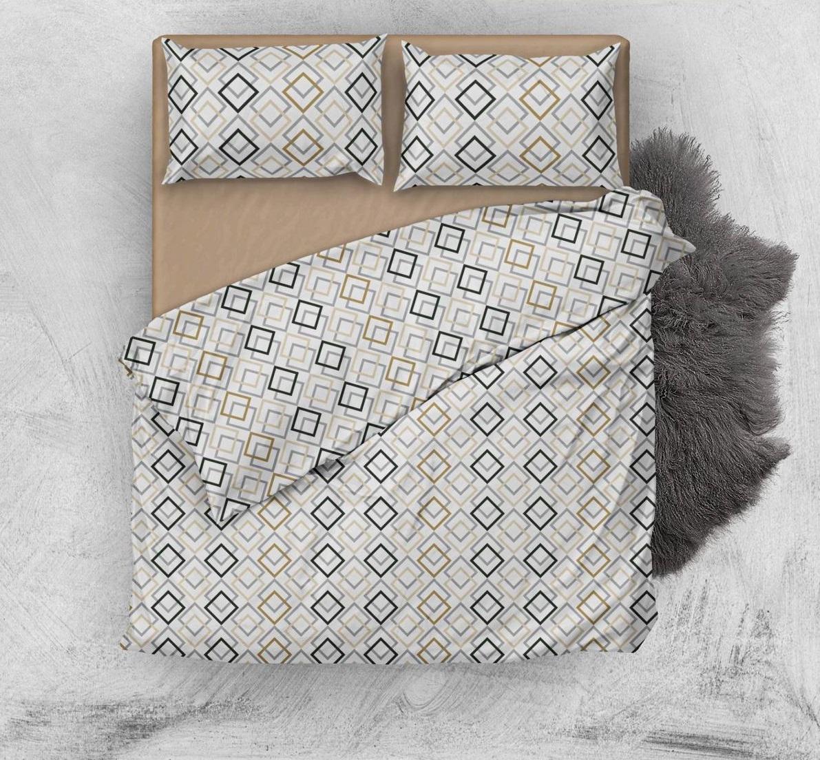 Комплект постельного белья Clash полуторный бязь 150х220 см (Glux-05072/WP/1.5)