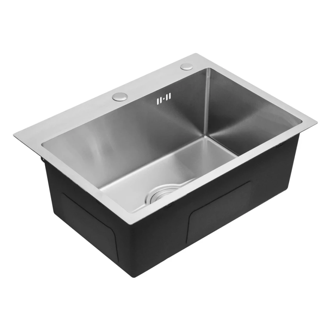 Мийка для кухні Kroner KRP Derby 5843HM Brush 2,5/0,5 мм з нержавіючої сталі (CV027235) - фото 3 Мийка для кухні Kroner KRP Derby 5843HM Brush 2,5/0,5 мм з нержавіючої сталі (CV027235) - фото 3