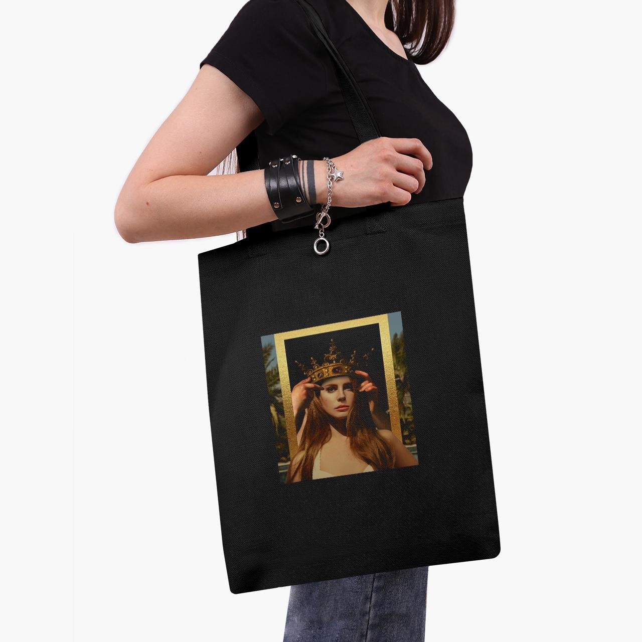 Эко сумка шоппер Renaissance Lana Del Rey 41х35 см Черный (9227-1590-BK)