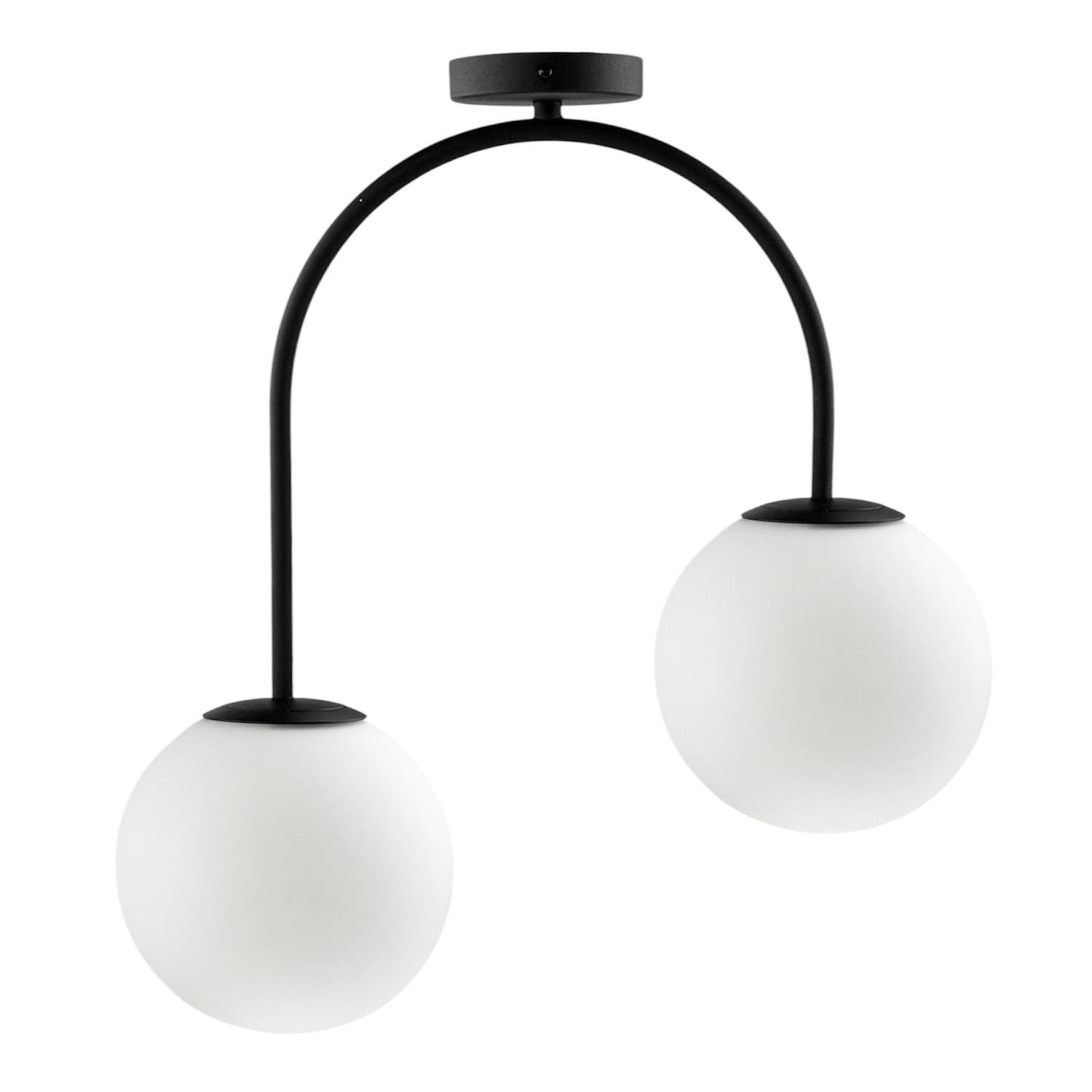 Стельовий світильник Duet з плафонами 180 мм у формі кулі (53335)