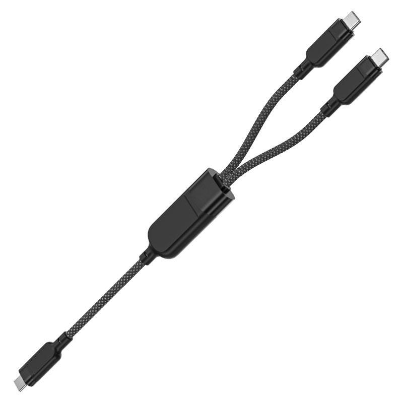 Дата-кабель Acefast C5-11 USB-C to 2xUSB-C 100W 1,2 м Black (00000073057_1) - фото 4