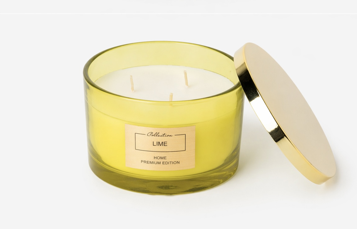 Арома свеча с крышкой Aromatherapy Home Pepco Lime 2026 (34322739)