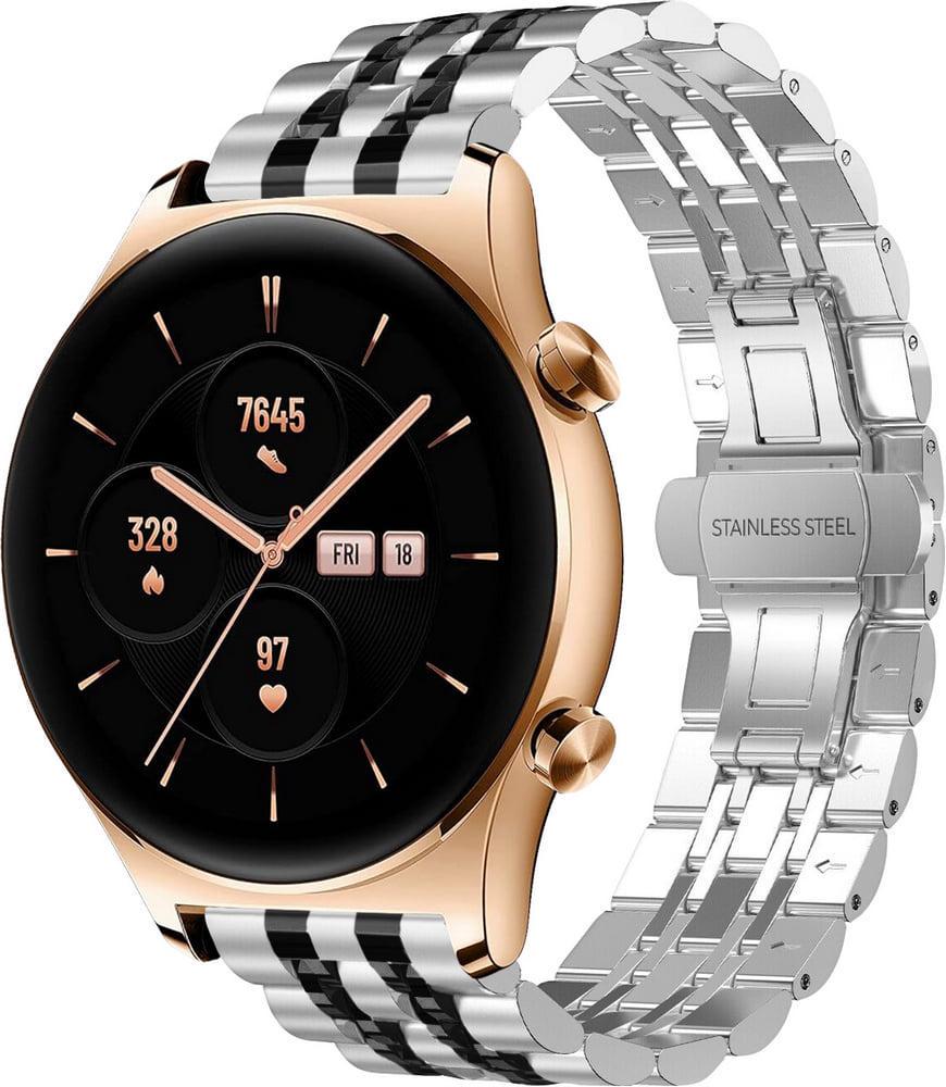 Браслет металлический Spinye Line для Honor Watch GS 3 Silver Black (39613-69)