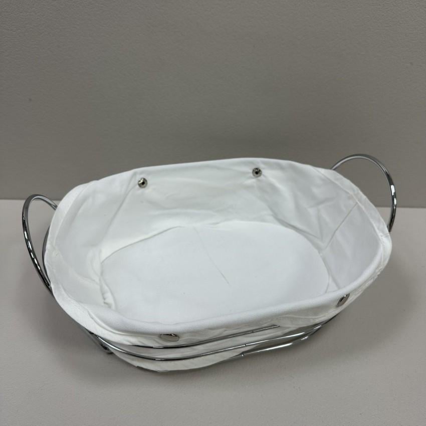 Корзина для хлеба/фруктов Empire EM-4352 Сильвер овальная 28х19,5х11 см