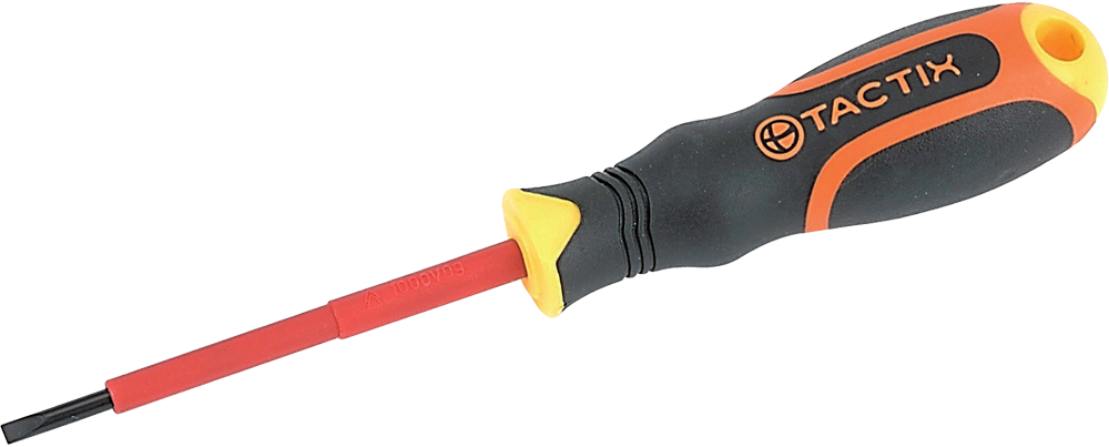 Викрутка Tactix 4x100 мм прямий SL діелектрична (INSOTOTSL400100IT0)