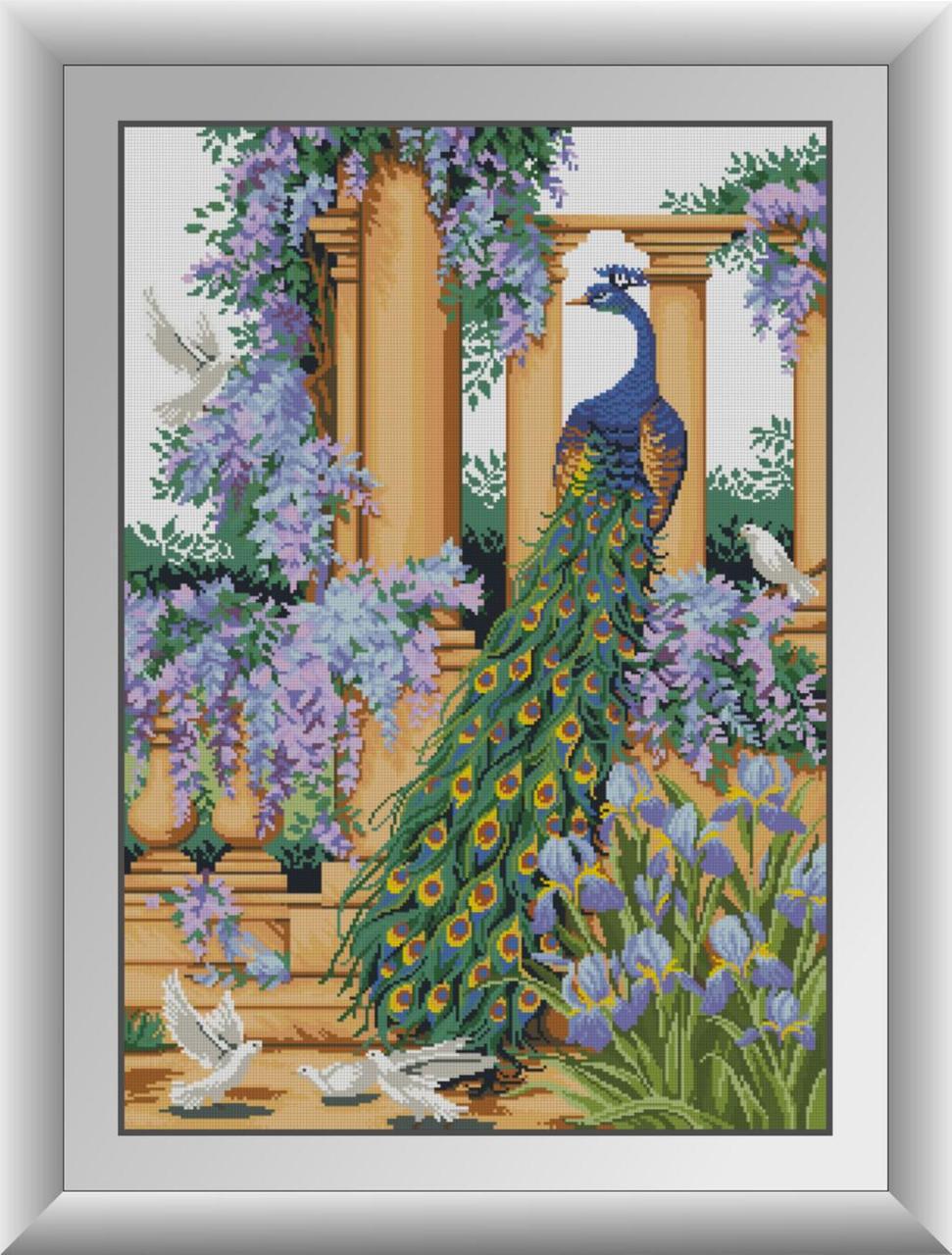 Алмазная мозаика Dream Art Павлин в саду 56x80 см (DA.30302)
