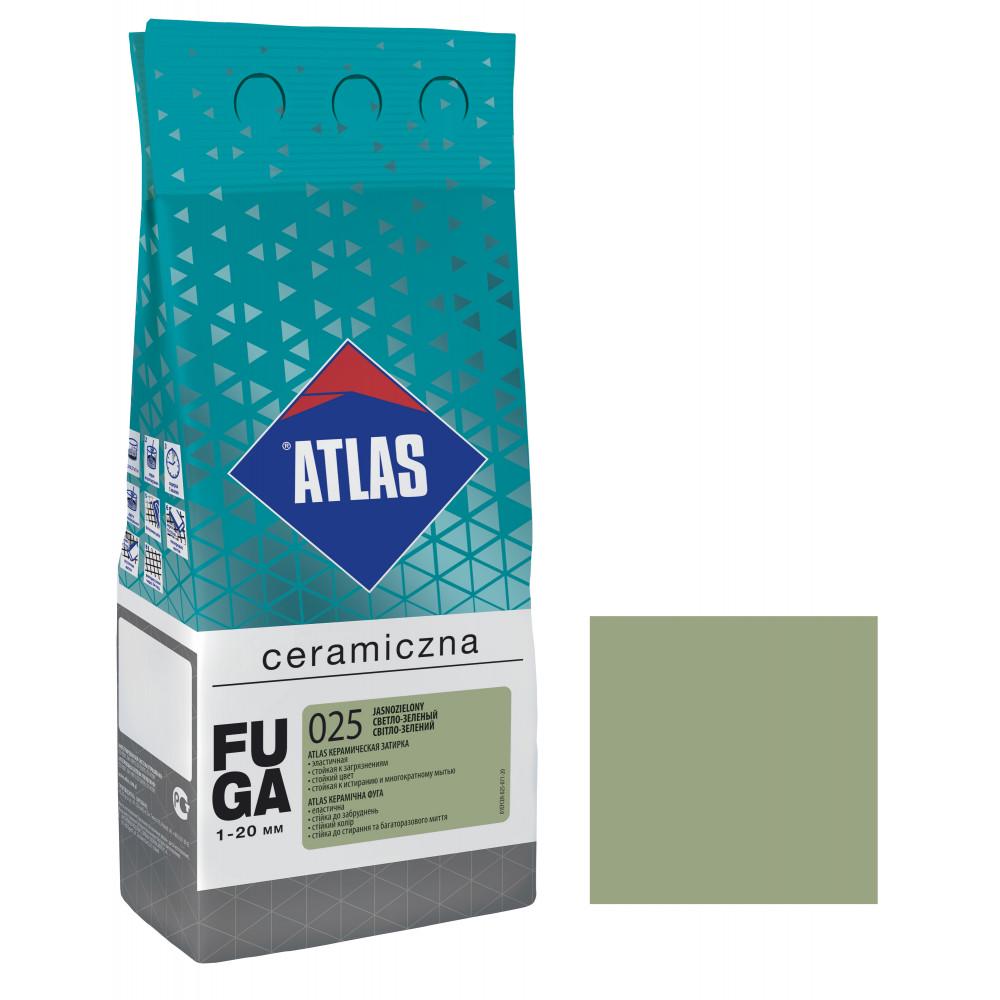 Фуга для плитки ATLAS CERAMICZNA 025 керамічна 1-20 мм 2 кг Світло-зелений (000104426) - фото 1