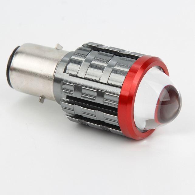 Линза компактная BA20D LED H6 24W бело-желтый свет (2861634197)
