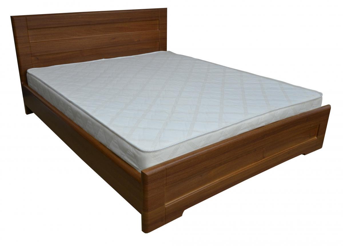 Кровать полуторная Неман 140 Кармен с деревянным вкладом МДФ 1465х2064х900 мм Орех светлый (40539)