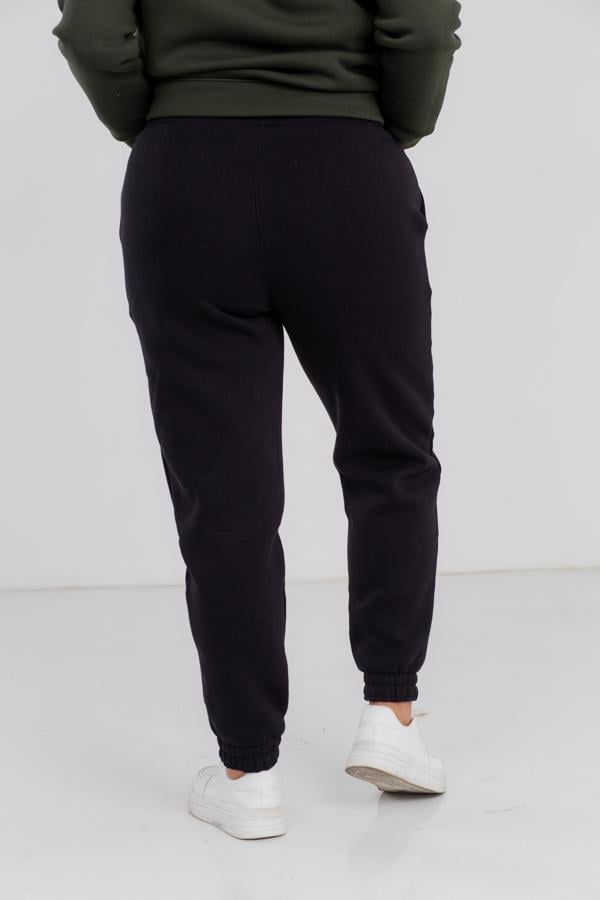 Спортивные штаны женские AKSAN тринитка 3XL Черный (20.493_black_warm_52(3XL)) - фото 3