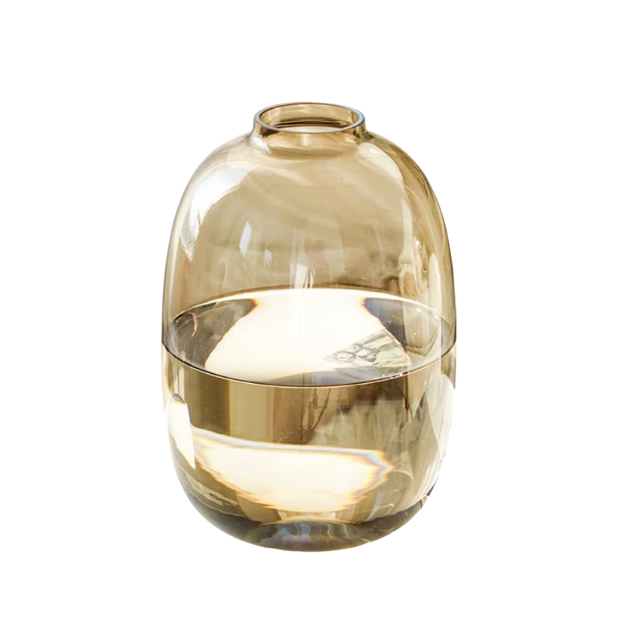 Ваза скляна Банка з теплим відтінком 30.5 см (31762402)