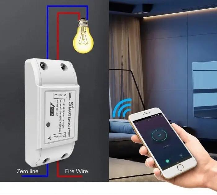 Реле для розумного будинку Wi-Fi Smart Switch 10А (WHD06) - фото 3