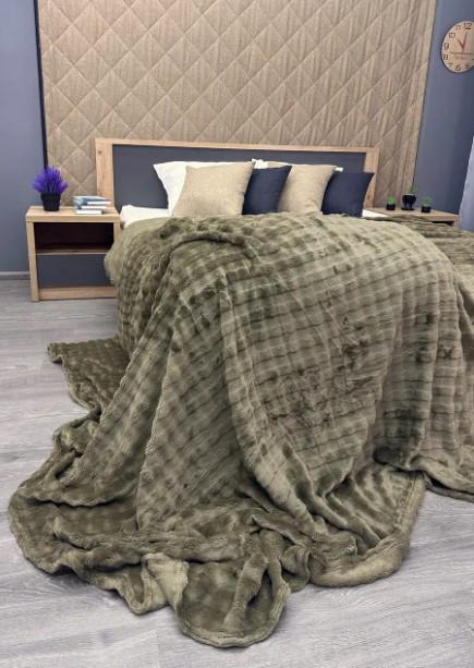 Покрывало на диван/кровать Soft Night 200х230 см Хаки (87-131) - фото 6 Покрывало на диван/кровать Soft Night 200х230 см Хаки (87-131) - фото 6