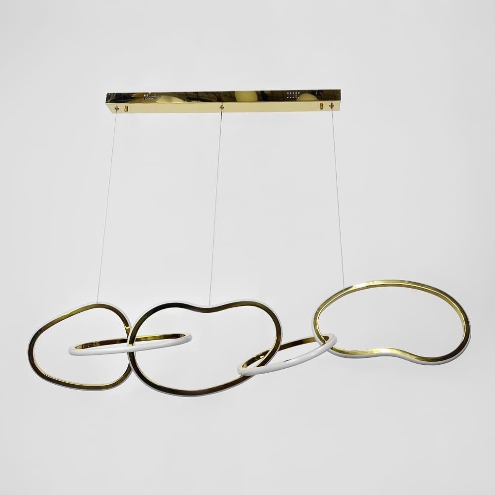 Люстра эффектная удлиненная в корпусе 120х30 см Латунь (AA242/5 Titanium)