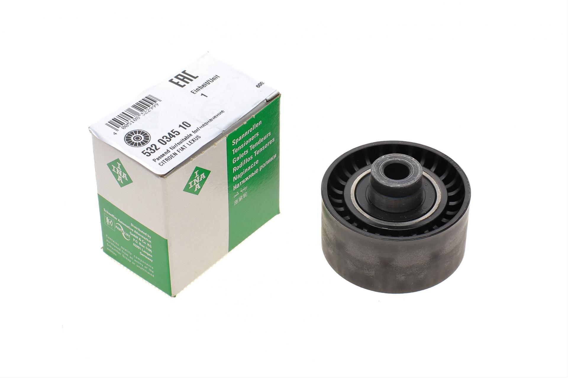 Ролик ГРМ паразитный INA для Fiat Scudo 1.9D 2.0HDI 60х30 мм (532 0345 10)