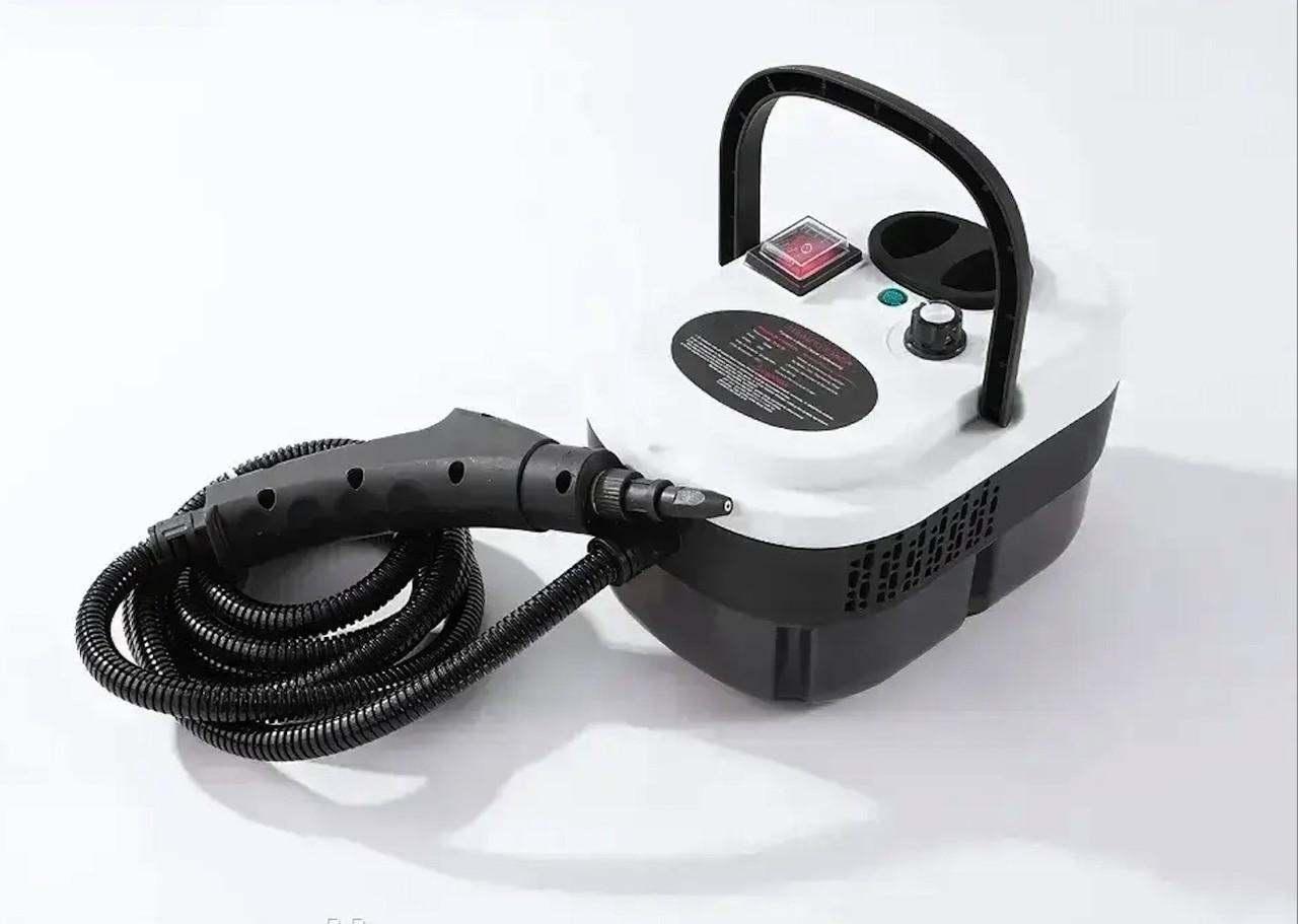 Пароочисник Steam з набором насадок 10в1  2500 W бак 900 мл Біло-чорний