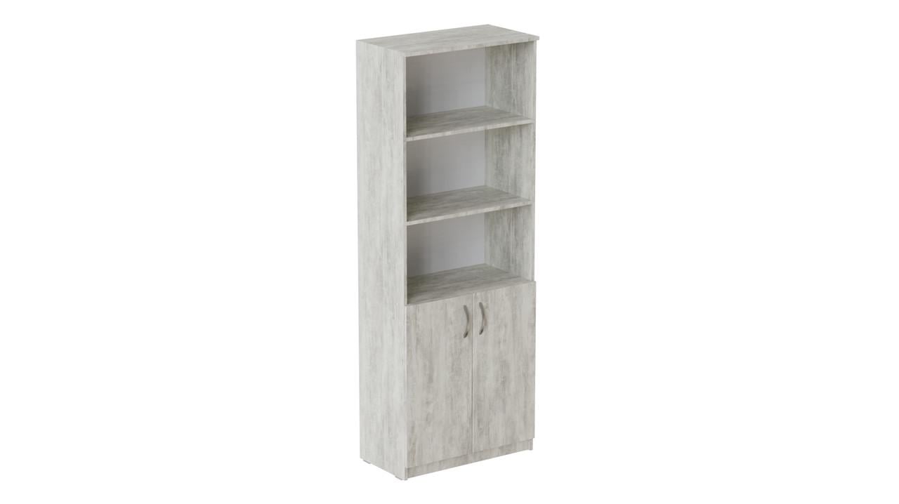 Шкаф Анжело Ferrum-decor на 5 полок с 2 дверцами 1900x800x380 мм ДСП 16 мм Бетон (FRD-105066)