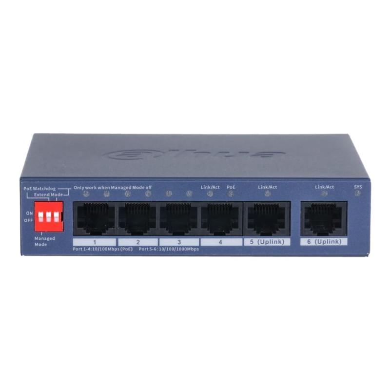 Коммутатор управляемый Dahua DH-CS4006-4ET2GT-36 PoE 6 портов Коммутатор управляемый Dahua DH-CS4006-4ET2GT-36 PoE 6 портов