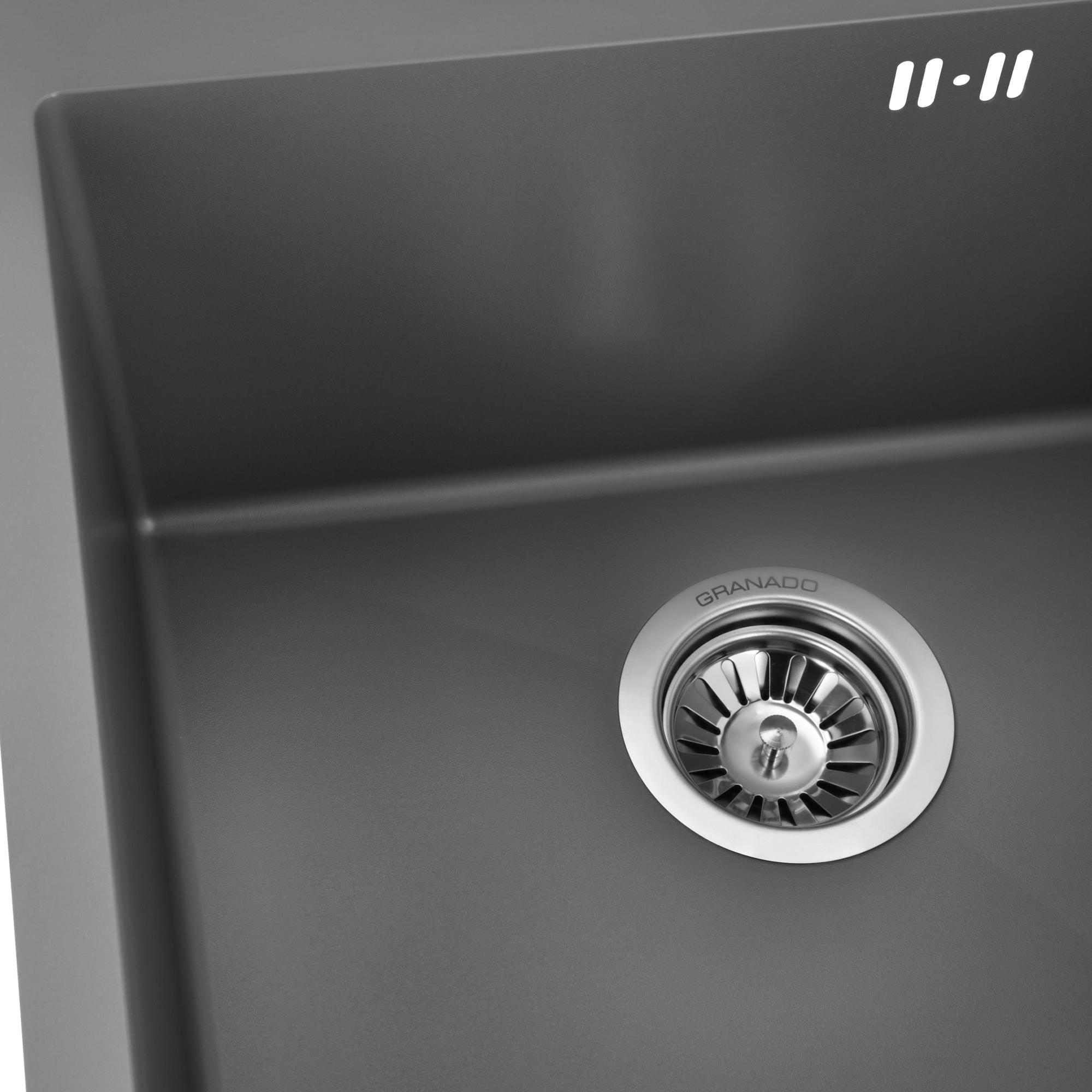 Мийка сталева Granado Galera S201 Textures 500х500х220 мм Grey - фото 4 Мийка сталева Granado Galera S201 Textures 500х500х220 мм Grey - фото 4