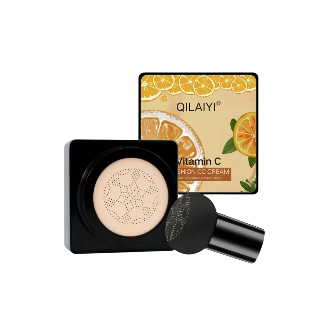 Кушон для обличчя Qilaiyi Vitamin C Cushion CC Cream 20 мл 02-Бежевий натуральний (27303651)