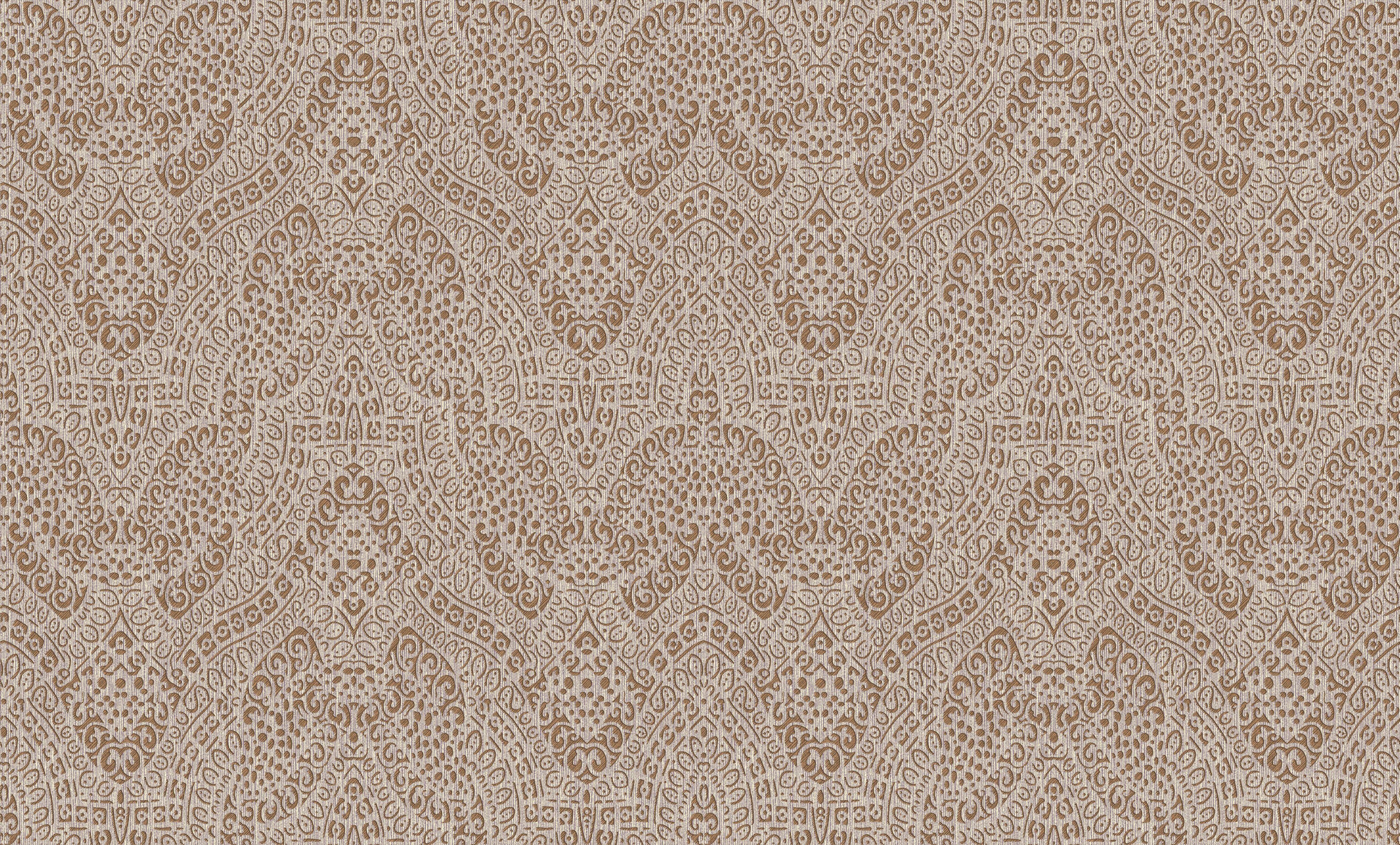 Обои виниловые на флизелиновой основе Samsara Yuanlong 881404 Бежевый/Коричневый